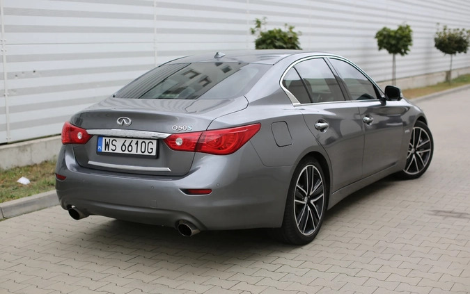 Infiniti Q50 cena 64999 przebieg: 226000, rok produkcji 2014 z Siedlce małe 277